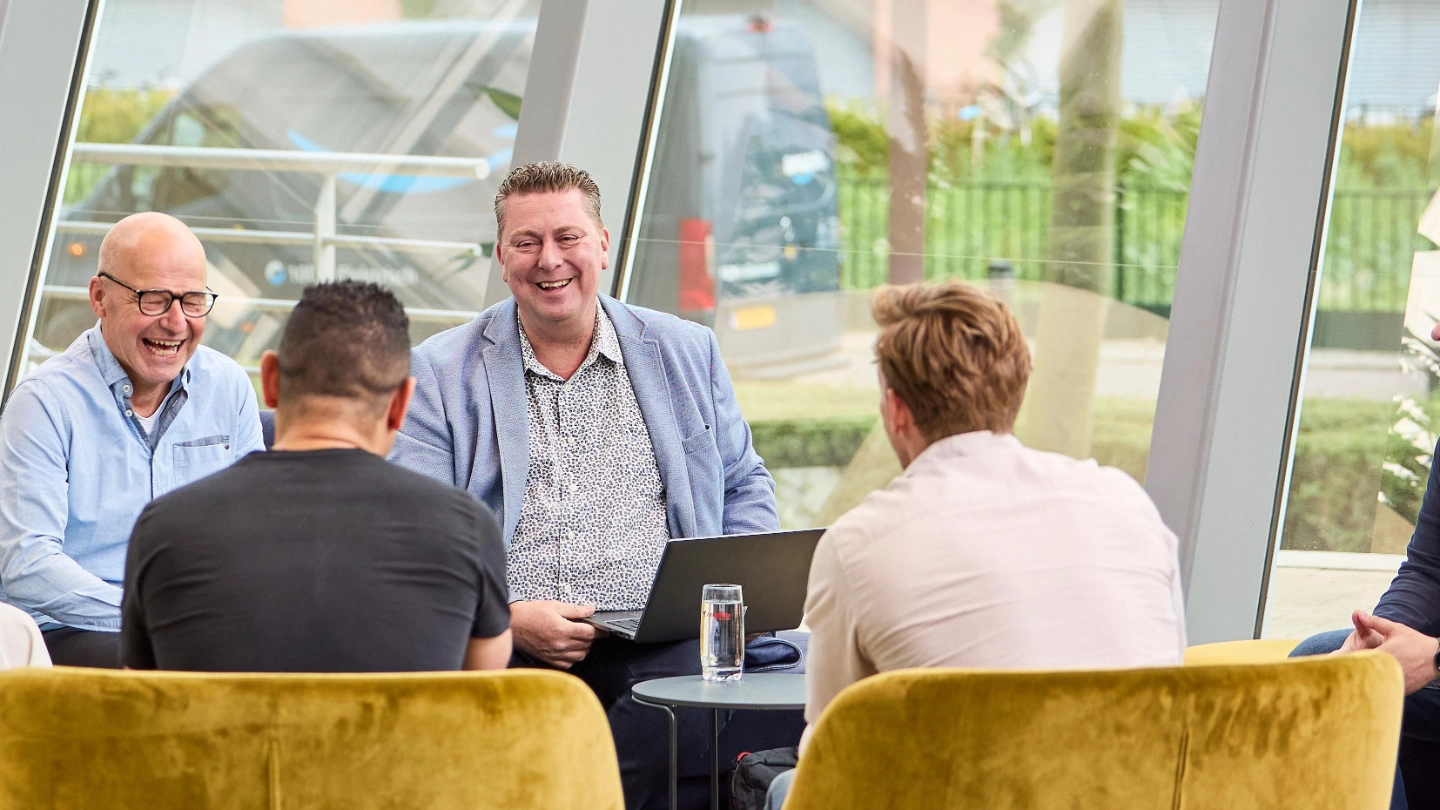 Group discussion in the lobby (CROPPED) image